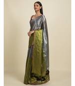Suta Black  Green Zari Saree