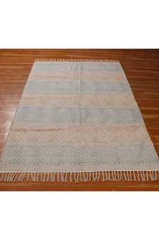 5x10 Ft Rug For Guest Room Area Rug Hand Made Cotton Dhurrie Boho Kilims Throw Rug Flat Woven