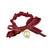 Plain Maroon Fabric Hair Rubber Band for Women