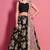 Fancy Black color designer lehenga choli with soft light pink net dupatta