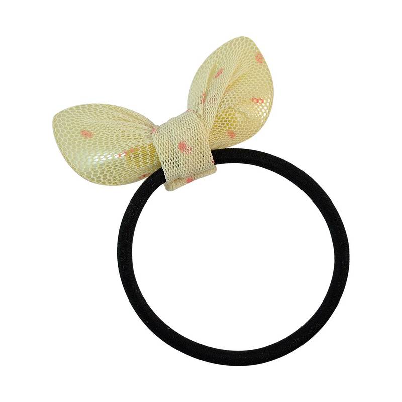 Plain Black Fabric Hair Rubber Band for Women SARAH 558511