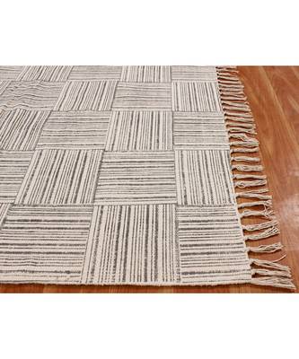 3x10 Ft Hand Block Printed Cotton Dhurrie Area Rug Boho Kilim Lounge Decorative Carpet 5