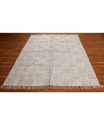 4x20 Ft Hand Block Printed Cotton Dhurrie Area Rug Boho Kilim Lounge Decorative Carpet 1