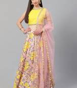 Beautiful Yellow Lehenga Choli With Dupatta