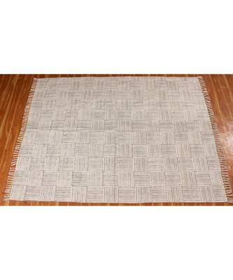4x20 Ft Hand Block Printed Cotton Dhurrie Area Rug Boho Kilim Lounge Decorative Carpet 3