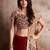 Maroon Velvet Silk Lace Work Lehenga Choli With Net dupatta
