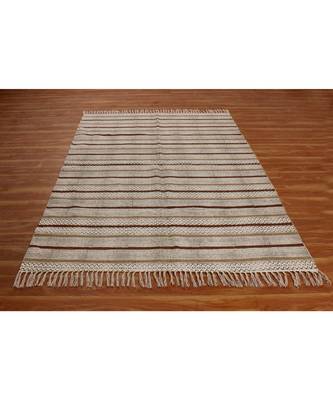 4x7 Ft Indian Hand Block Printed Area Rug Boho Kilim Indoor Kitchen Decor Carpe. 1