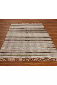 4x7 Ft Indian Hand Block Printed Area Rug Boho Kilim Indoor Kitchen Decor Carpe.