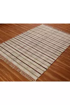 4x7 Ft Indian Hand Block Printed Area Rug Boho Kilim Indoor Kitchen Decor Carpe.
