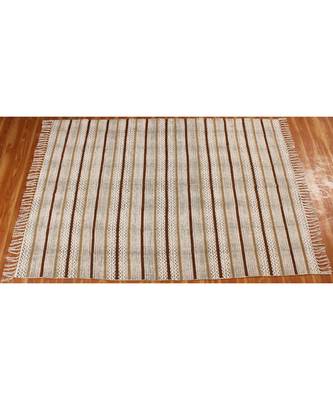 4x7 Ft Indian Hand Block Printed Area Rug Boho Kilim Indoor Kitchen Decor Carpe. 3