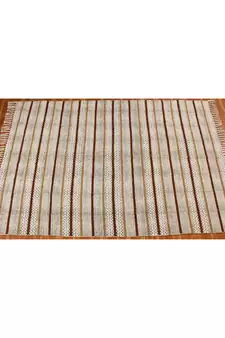 4x7 Ft Indian Hand Block Printed Area Rug Boho Kilim Indoor Kitchen Decor Carpe.