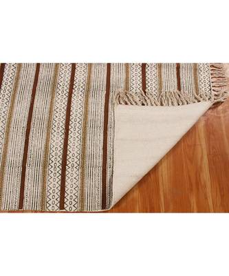 4x7 Ft Indian Hand Block Printed Area Rug Boho Kilim Indoor Kitchen Decor Carpe. 6