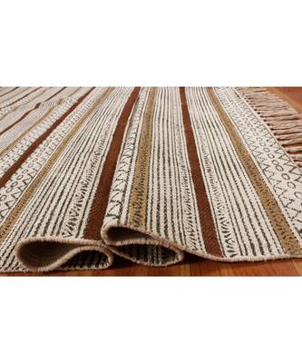 4x7 Ft Indian Hand Block Printed Area Rug Boho Kilim Indoor Kitchen Decor Carpe. 7