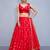 Bridal Beautiful Red Color Tafetta Silk Tassels Work Lehenga Choli