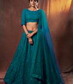 Rama Color Sequins Work Lehenga Choli