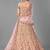 peach Color Georgette Fabric Lehenga Choli With Net Dupatta