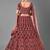 Bridal Maroon Velvet Zarkan Work Lehenga Choli With Soft Net Dupatta
