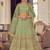 Pista Color plain Work Lehenga Choli With Soft Net Dupatta Set