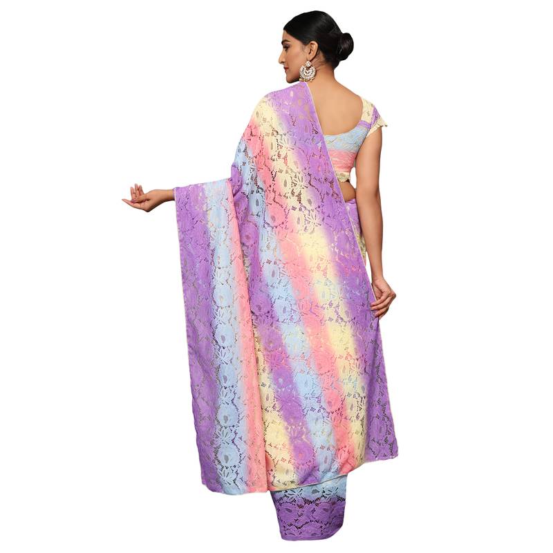 Westhood Chikankar Design Net Saree