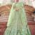 Pastel green color soft net base sequins work lehenga choli