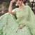 Pastel green color soft net base sequins work lehenga choli