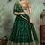 Bottle green Color Soft Net Base Sequins Work Lehenga Choli