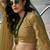 Olive green Colored Partywear Crop Top Umbrella Lehenga Choli