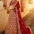 Stunning red velvet base zari work designer bridal lehenga choli