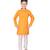 Orange Self Design Cotton Boys Kurta Pajama Set