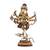 CraftVatika Six Hand Ganesha Ganesh murti Brass Idol - God Ganesh Dancing On Mushak Idol