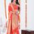Weaving Dark Peach Silk Classic Designer Saree