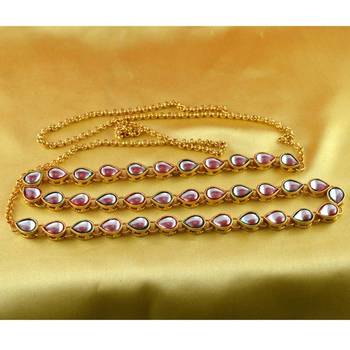 Kamrbundh Kankti Gold Platted Stone Meenakri Cz Ad Moti Pearl Polki Kundun 2
