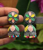 Multicolor jhumkas