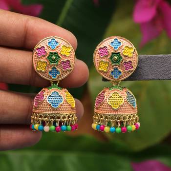 Multicolor jhumkas 1
