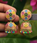 Multicolor jhumkas