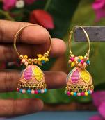 Multicolor jhumkas