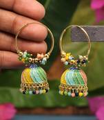 Multicolor jhumkas