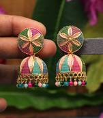 Multicolor jhumkas