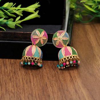 Multicolor jhumkas 2