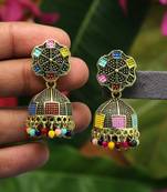 Multicolor jhumkas