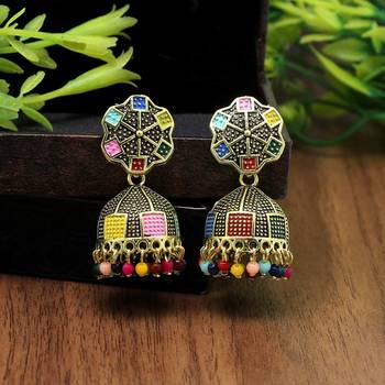 Multicolor jhumkas 2