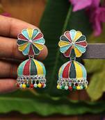Multicolor jhumkas