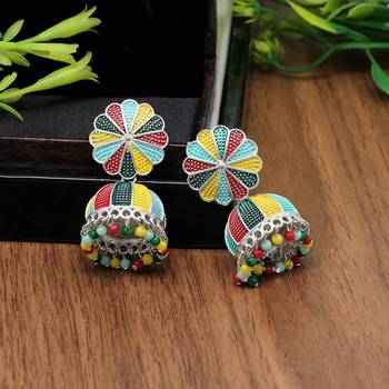 Multicolor jhumkas 2
