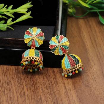 Multicolor jhumkas 2