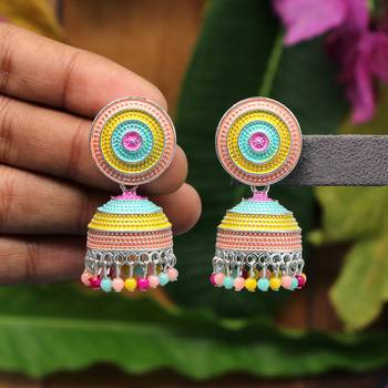 Multicolor jhumkas 1
