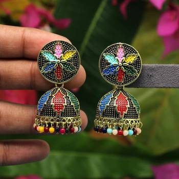 Multicolor jhumkas 1