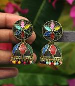 Multicolor jhumkas
