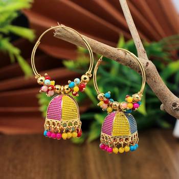 Multicolor jhumkas 2