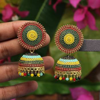 Multicolor jhumkas 1