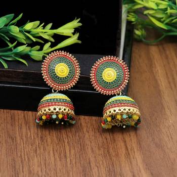 Multicolor jhumkas 2